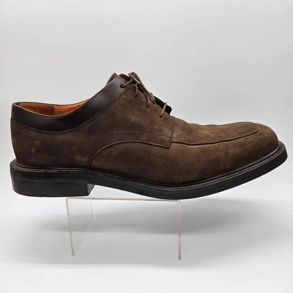 Cole Haan CITY Shoes Men's Size 12M Brown Suede Derby Lace Up Waterproof C00980